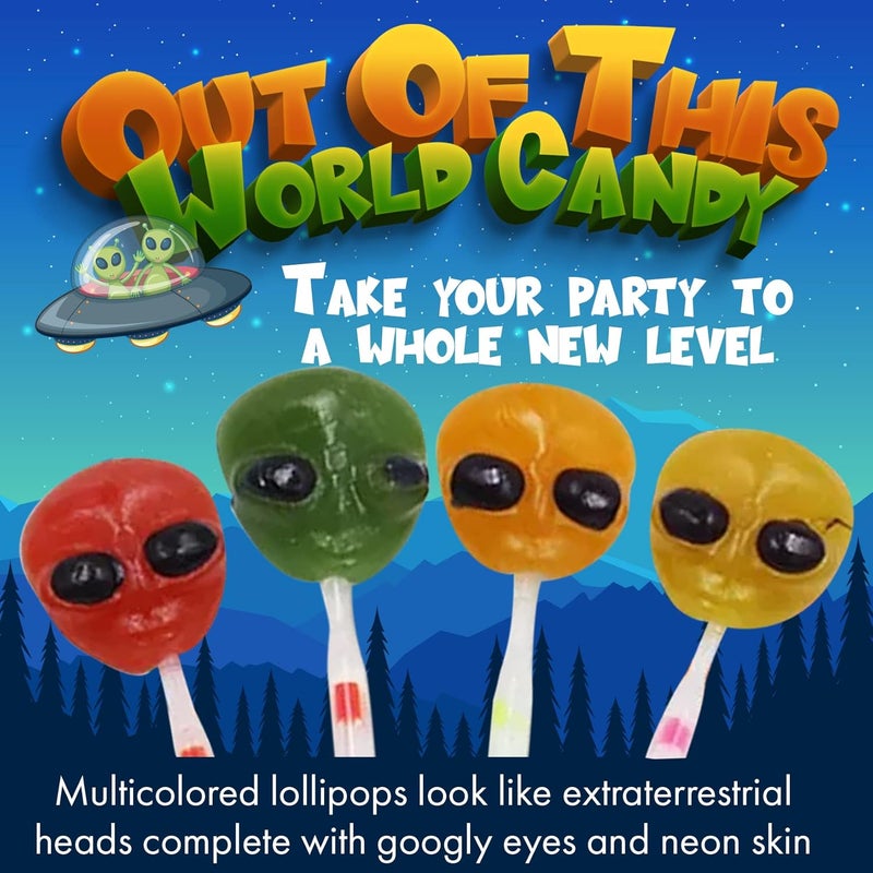 Fusion Select Alien Halloween Lollipops - 60 Count - Image 2